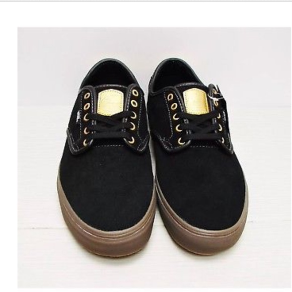 Vans Chima Ferguson Pro Black Gum Gold Skate Shoes - Picture 3 of 8